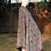 Embroidered Cashmere Shawl - Navy & Ivory Floral - Image 3
