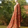 Embroidered Bakhtawar Dupatta - Mahogany Fauna - Image 3