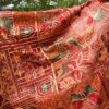 Embroidered Bakhtawar Dupatta - Mahogany Fauna - Image 6