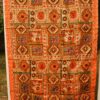 Embroidered Bakhtawar Dupatta - Orange Flora - Image 2