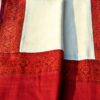 Kani Shawl with Scarlet Patch Border – Seashell - Image 3