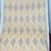 Cashmere Wool Stole with Aari Jal Embroidery - Yellow Diamond Pattern - Image 5