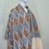 Cashmere Wool Stole with Aari Jal Embroidery – Blue Diamond Pattern