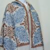 Cashmere Wool Stole with Aari Jal Embroidery – Blue Floral Pattern - Image 2