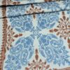 Cashmere Wool Stole with Aari Jal Embroidery – Blue Floral Pattern - Image 3