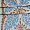 Cashmere Wool Stole with Aari Jal Embroidery – Blue Floral Pattern - Image 4